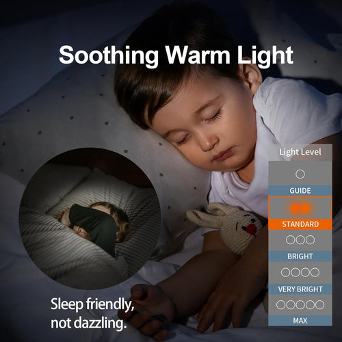 Magnetic Motion Sensor Night Light with Stick-On Base, Cruise Rechargeable Battery Powered Cordless Glow Light, Ideal for Bedroom, Bathroom, Stairway- Moonlit