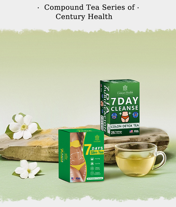 Century Health 7 Day Cleansing Colon Detox Tea - 25 Bags  Digestive Support & Toxin Elimination