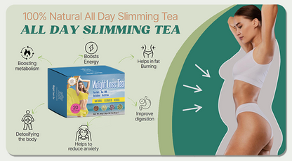 Century Health Slim Tea (Green Grapes Flavor) 25 Tea Bags Natural  Weight Loss & Gut Health