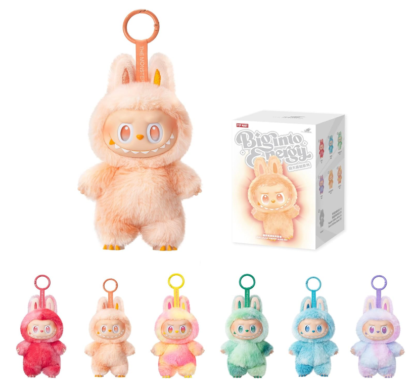 POP MART The Monsters Big into Energy Series-Vinyl Plush Pendant Blind Box, Blind Box Figures, Random Design Action Figures Collectible Toys Home Decorations, Single Box
