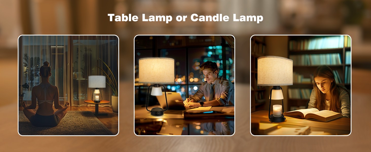 2 Pack Candle Warmer Lamp with Timer Dimmable Table Lamp for New Home Decor,Birthday Gifts Wax Warmer Lamp for Jar Candles with 6 Bulbs